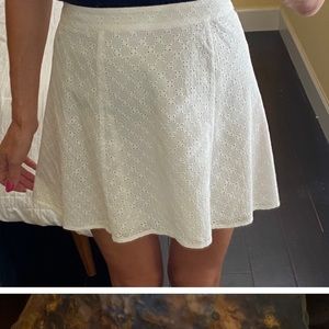 Reformation‎ eyelet mini skirt, sz 4